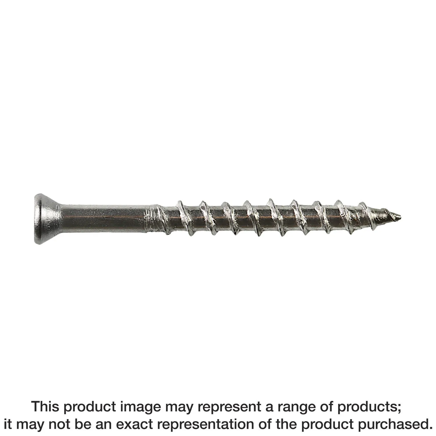 Simpson T08300WPF1 Deck-Drive DWP WOOD SS Screw — #8 x 3 in. T-20, Flat Head, Type 316 (1 lb.)
