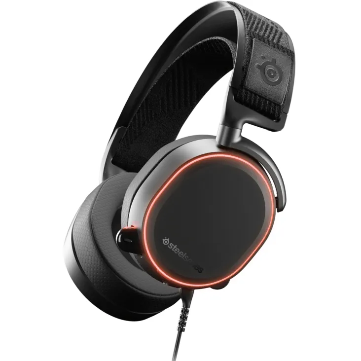 SteelSeries Arctis Pro Wired Gaming Headset Headphones High Fidelity Black