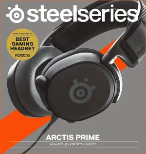 SteelSeries Headset Arctis Prime - Competitive Gaming Headset - High Fidelity Audio Drivers - Multiplatform Compatibility (61487)