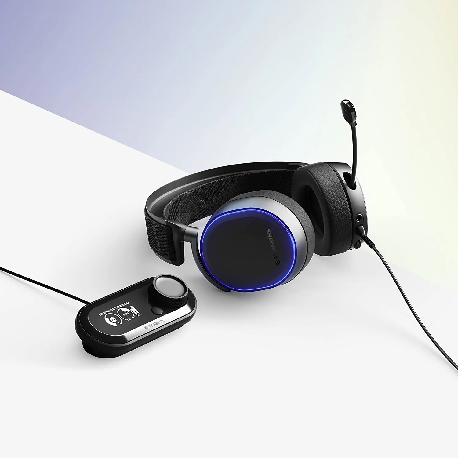 SteelSeries Headset Arctis Pro   GameDAC Wired Gaming Headset - Certified Hi-Res Audio - Dedicated DAC and Amp - for PS5/PS4 and PC - Black