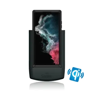 Strike Alpha in-car Cradle for Samsung Galaxy S22 Ultra Wireless Charging Head that work with Otterbox Defender Case On
