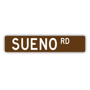 Sueno Rd. Street Sign Sticker