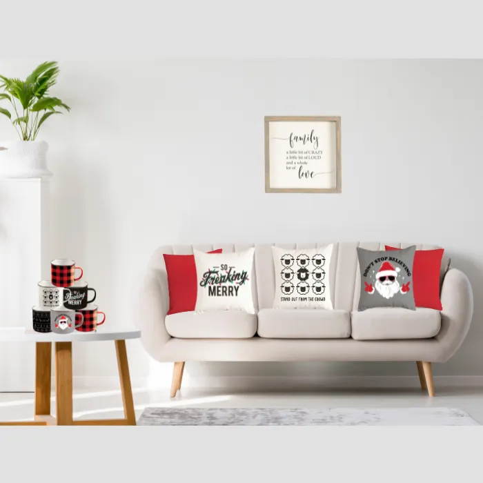 Throw Pillow Cover - Don't Stop Believing