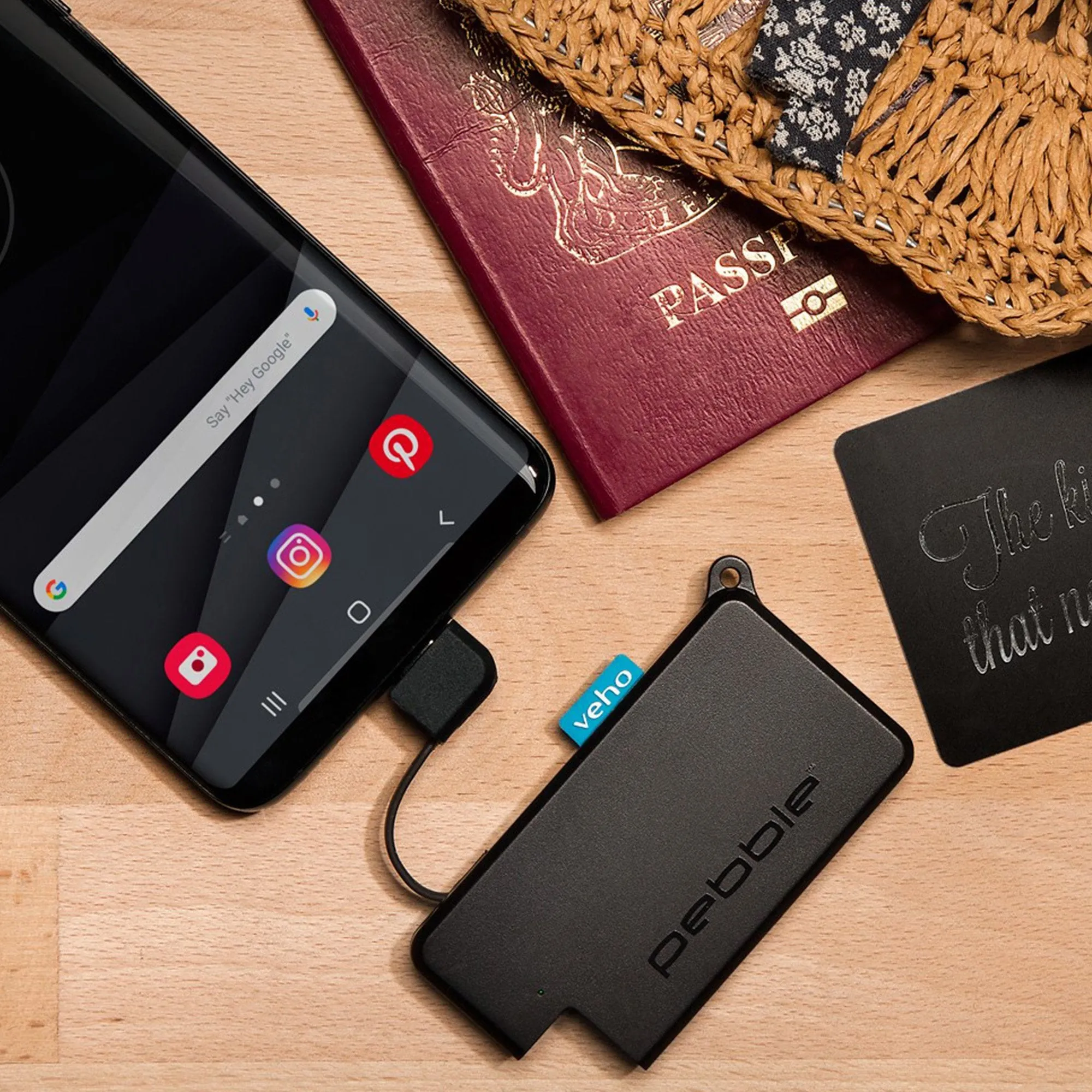 Veho Pebble Pokket 1000mAh micro size keyring Power Bank