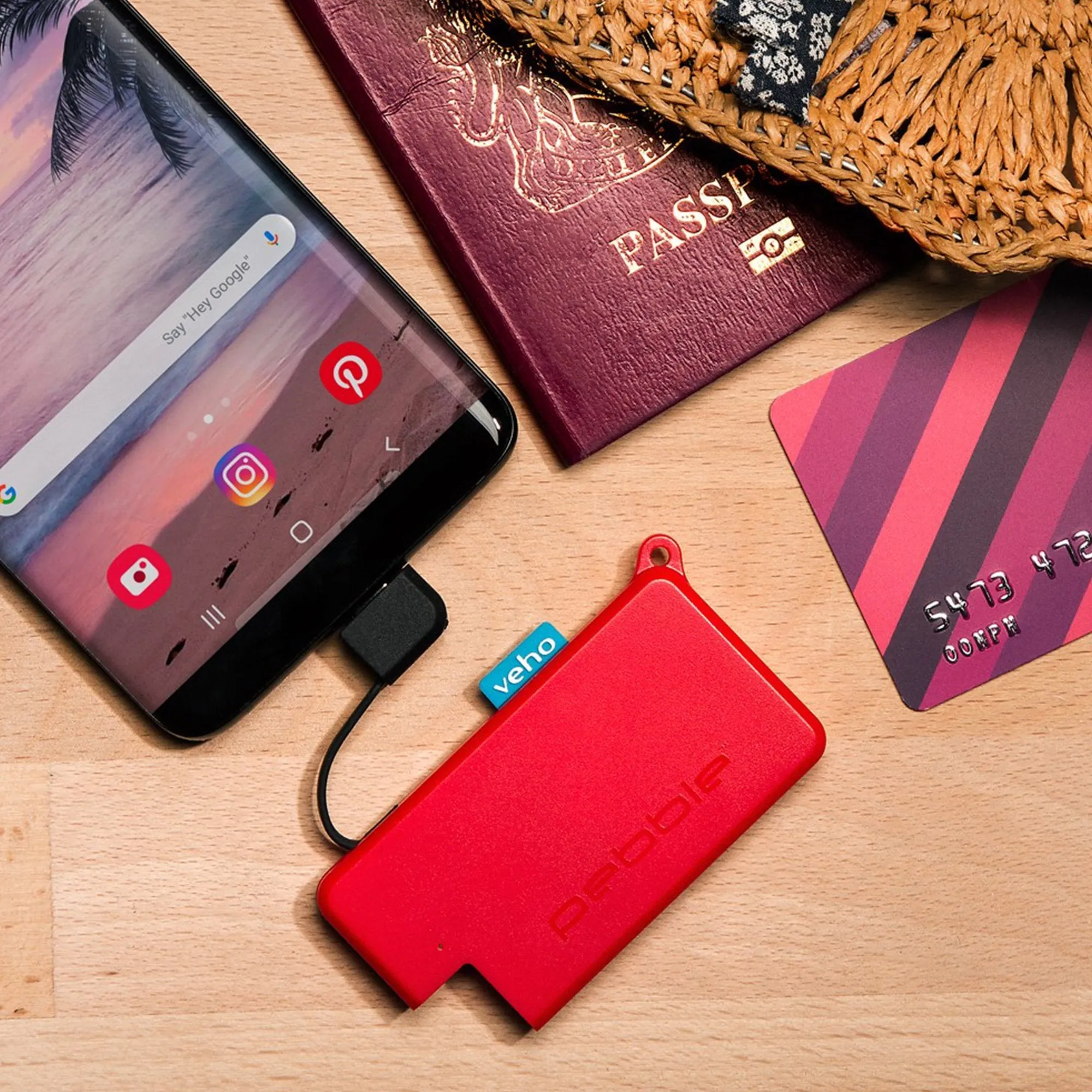 Veho Pebble Pokket 1000mAh micro size keyring Power Bank