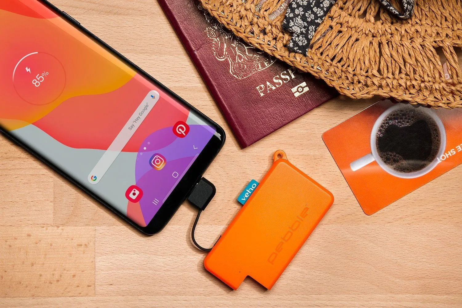 Veho Pebble Pokket 1000mAh micro size keyring Power Bank