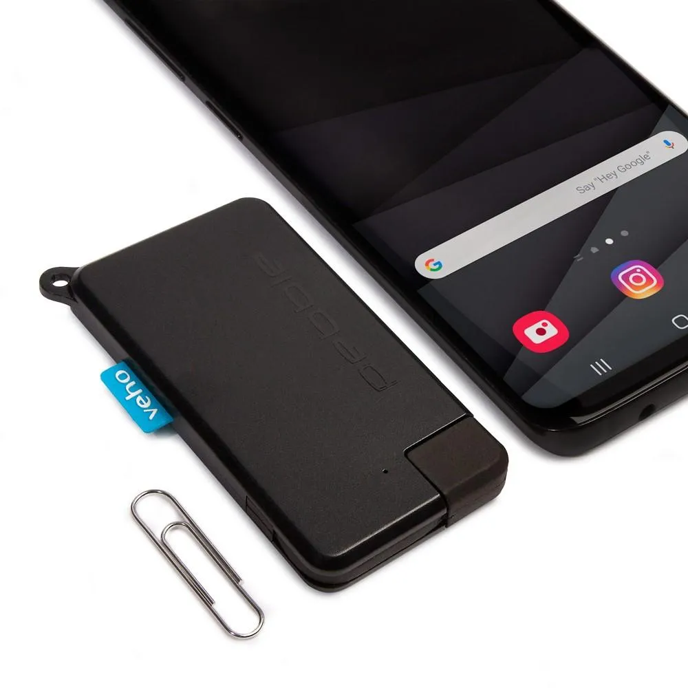 Veho Pebble Pokket 1000mAh micro size keyring Power Bank