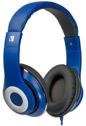 Verbatim Classic Stereo Headphones with Microphone - Blue