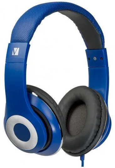 Verbatim Classic Stereo Headphones with Microphone - Blue