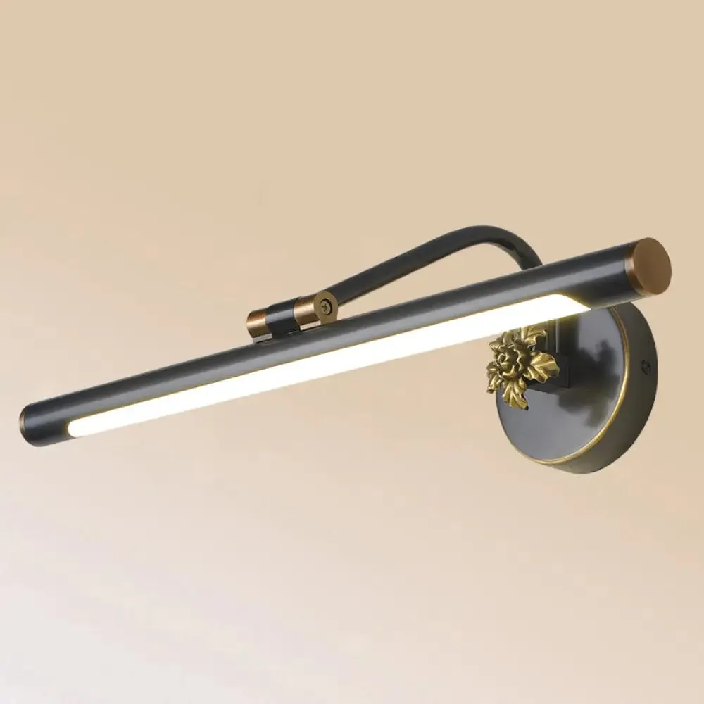 Vintage Metal LED Wall Mount Vanity Mirror Light with Adjustable Tube