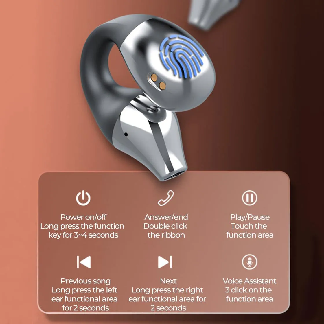 Wireless Earbuds with LED Display Perfect for Sports & Games