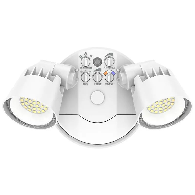 X-Gen Advance Security Lights with PIR Sensor, 3250 Lumens, Wattage and CCT Selectable, 120V, Bronze, White or Black Finish
